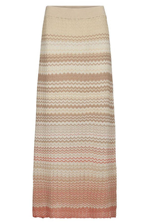 Hopi Zig Zag Knit Skirt | Ecru | Nederdel fra Mos Mosh