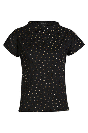 Alma Top | Black Gold Heart | Top fra Liberté