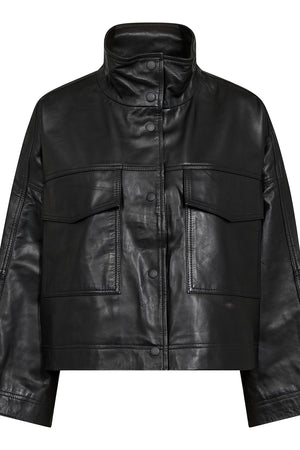 Phoebe Leather Box Jacket | Læderjakke fra Co'couture