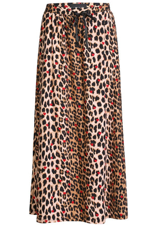 Alma Loose Skirt | Lux Leo Red Heart | Rock von Liberté