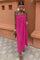 Leopard Strap Dress | Fuchsia | Kjole fra Avery