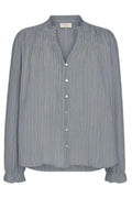 Helly Blouse 206314 | Moonbeam W. Vintage Indigo | Bluse fra Freequent – nedsat