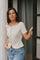 Tango Struktur Top | Off White | Bluse von Neo Noir