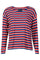 Natalia Ls Boxy Blouse | Navy Red White Stripe | Bluse fra Liberté