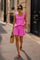 Siri Flouncy Striped Set | Pink