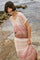 Shani Zig Zag V-neck Knit | Powder Pink | Strik fra Mos Mosh