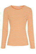 Josiane LS Tee | Arancio/Greggio | Bluse fra Marta du Chateau – nedsat