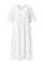 Clover Striped Linen Dress | White
