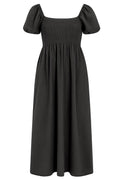 Elinor Smock Dress | Schwarz | Kleid von French Laundry