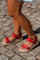 Line WL926 | Fire Red | Sandaler fra Woden