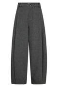 Priscillacc Pleat Barrel Pant 500824 | Mid Grey | Co'couture