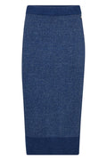 Mined Knit Skirt | Dark Blue | Nederdel fra Mos Mosh – nedsat