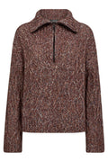 Kelsey Highneck Knit | Fudge | Strik fra Mos Mosh – nedsat