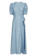 Heracc SS Wrap Dress 505733 | Pale Blue | Co'couture – nedsat