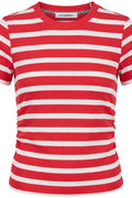 Grannycc Gathering Stripe Tee 503903 | Offwhite Flame | Co'couture – nedsat