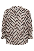 Memphiscc SS V-Blouse 503953 | Off white | Co'couture – nedsat