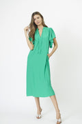 Sunrisecc SS Frill Dress 505274 | Green | Co'couture – nedsat