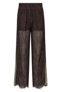 Leticc Lace Panel Pant 504234 | Dark Brown | Co'couture – nedsat