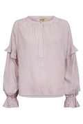 Jorun Stripe Blouse | Ballet Slipper | Bluse fra Mos Mosh