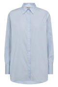 Enola Cotton Shirt | Light Blue | Skjorte fra Mos Mosh