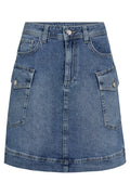 Jacklyn Olesen Skirt | Blue | Nederdel fra Mos Mosh