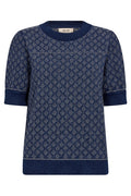 Mined SS Knit | Dark Blue | Strik fra Mos Mosh