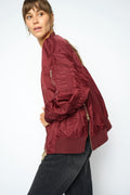 Ruby Bomber Jacket | Cabernet – nedsat