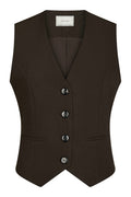 Vendetta Suit Waistcoat | Dark Brown | Vest fra Neo Noir – nedsat