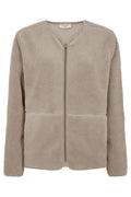 Teddy Jacket 207623 | Simply Taupe | Jakke fra Freequent – nedsat