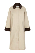 Anneli Cord Coat | Ivory | Jakke fra Neo Noir