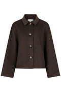 Hamra Wool Jacket | Chocolate Brown | Jakke fra Neo Noir
