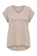 Veda J’adore Tee | Beige – nedsat