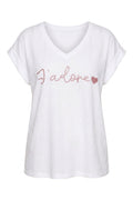 Veda J’adore Tee | White – nedsat
