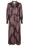 Novalee Paisley Drop Dress | Dark Brown/Evening Rose – nedsat