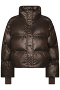 Rhea Shiny Puffer Jacket | Chocolate Brown | Jakke fra Neo Noir – nedsat