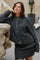 Taura Fluffy Knit Cardigan | Antracit | Strik fra Neo Noir