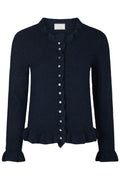 Elowen Knit Blouse | Navy | Strik fra Neo Noir – nedsat