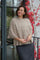Josei Double Knit Cape | Beige Melange | Strik fra Neo Noir