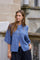 Benuta Fluffy Knit Cardigan | Smoke Blue | Strik fra Neo Noir