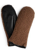 Mittens w. sherpa fleece 16610 | Brun | Mittens w. sherpa fleece fra Depeche – nedsat