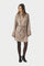 Biria Heavy Sateen Dress | Dark Taupe