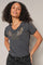 Faye O-SS Tee | Salute Navy | T-Shirt von Mos Mosh