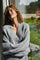 Melli Fluffy Knit Blouse | Grey Melange | Strik fra Neo Noir