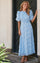 Kikka Chiffon Flower Dress | Light Blue