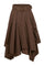 Asymmetric Cotton Skirt | Dark Maroon | Nederdel fra Avery