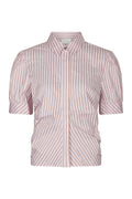 Frannie Structure Stripe Shirt | Light pink | Bluse fra Neo Noir – nedsat
