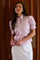 Frannie Structure Stripe Shirt | Light pink | Bluse fra Neo Noir