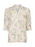 Diana Faded Paisley Blouse | Sand | Bluse fra Neo Noir