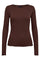 Rundhalsbluse von Natalia L. | Dunkelbraun | Bluse von Liberté