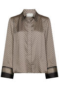 Mistan Pattern Shirt | Beige | Bluse fra Neo Noir – nedsat
